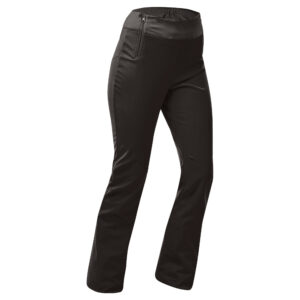 Skihose Damen Slim - 500 schwarz