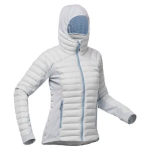 Skijacke Daunenjacke Damen - FR900 eisblau