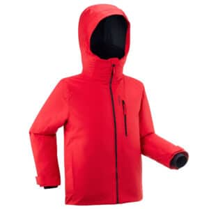 Skijacke Kinder warm wasserdicht - 550 rot