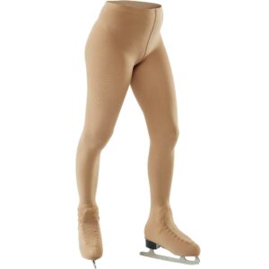 Strumpfhose mit Schuh-Überzieher Eiskunstlauf Erwachsene