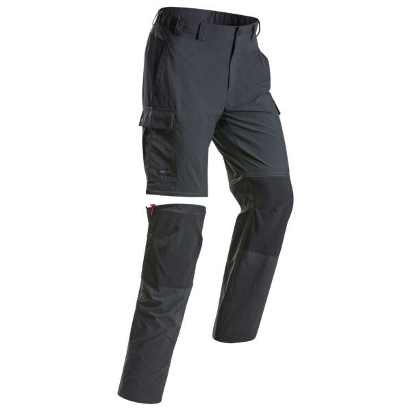 Zip-Off-Hose Herren robust Trekking -MT100 grau