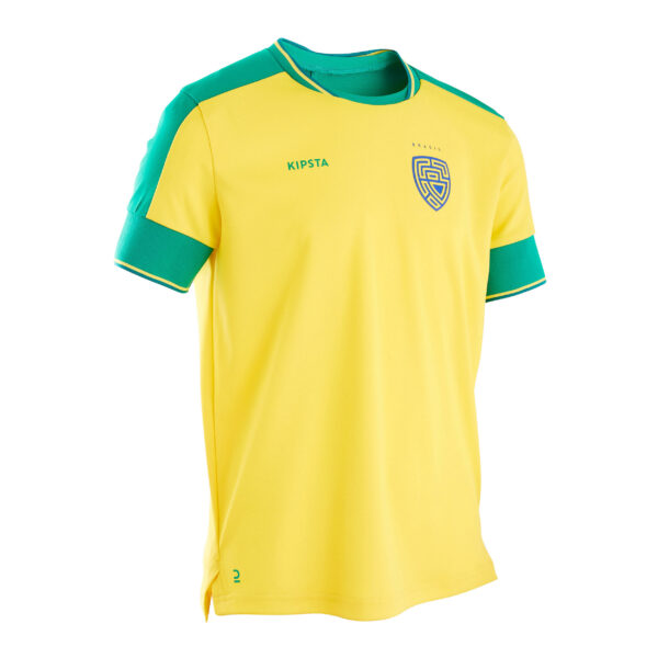 Fussballtrikot FF500 2022 Brasilien Kinder