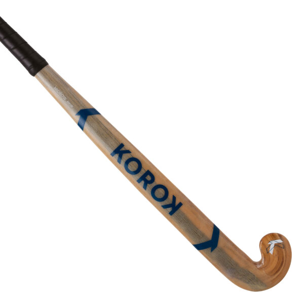 Hockeyschläger Indoor FH100 MidBow Holz/Glasfaser Einsteiger Damen/Herren