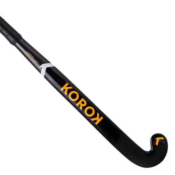 Hockeyschläger Indoor FH920 Low Bow 20 % Carbon Fortgeschrittene schwarz/gelb
