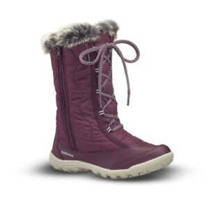 Schneestiefel Kinder Winterwandern wasserdicht Zip Gr. 30–38 - SH500 X-Warm bordeaux