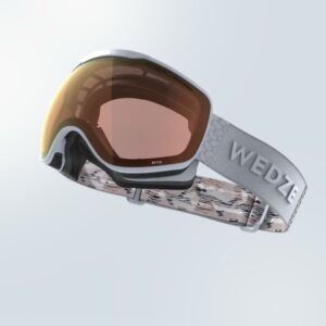 Skibrille Snowboardbrille Erwachsene/Kinder Allwetter photochrom - G 900 PH weiss