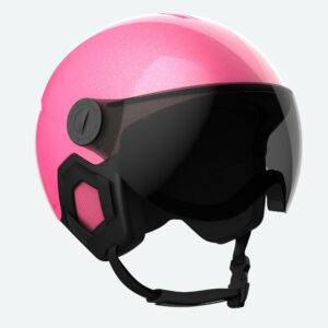 Skihelm Kinder - KID 550 rosa Pailetten