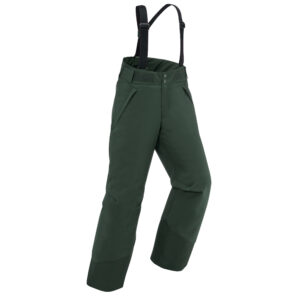 Skihose Kinder warm und wasserdicht Piste - 500 PNF tannengrün