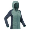 Sweatjacke Damen Naturwandern - NH500 grün