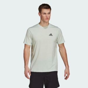 T-Shirt Fitness Cardio Herren grün