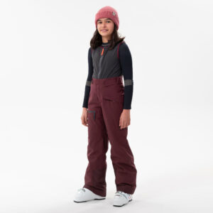 Skihose Kinder mit Rückenprotektor - FR900 bordeaux