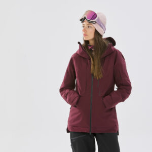 Skijacke Damen - FR100 bordeaux