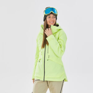 Skijacke Damen - FR100 neongelb