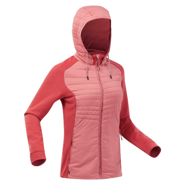 Sweatjacke Damen Naturwandern - NH500 rosa