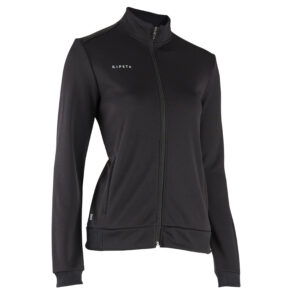 Damen Fussball Trainingsjacke - Essentielle schwarz/grau