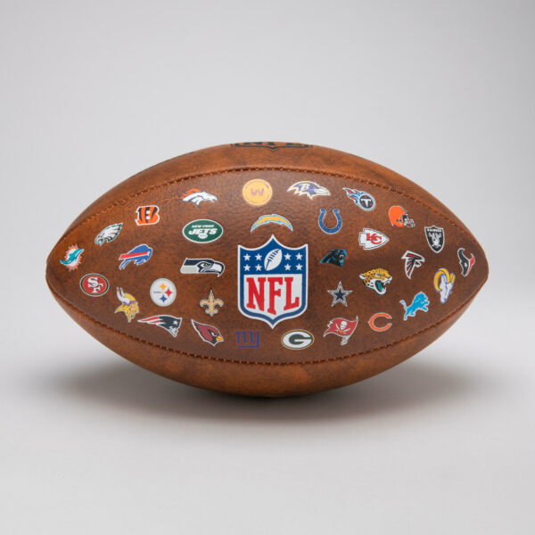 Damen/Herren American Football Ball - NFL 32 Teams offizielle Grösse braun