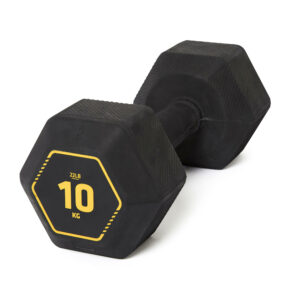 Hantel Krafttraining Crosstraining Hex Dumbbell 10 kg schwarz