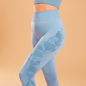 7/8-Leggings dynamisches Yoga nahtlos lavendel