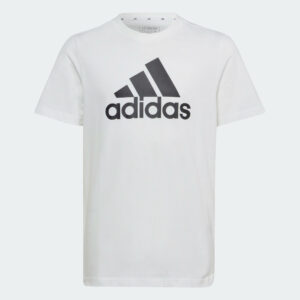 Adidas T-Shirt Kinder - großes Logo weiss/schwarz