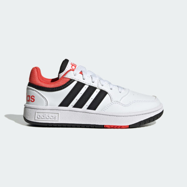 Adidas Turnschuhe Hoops Kinder - weiss/rot