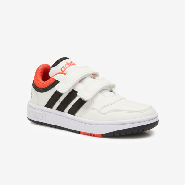 Adidas Turnschuhe Hoops Klettverschluss Kinder - weiss/rot