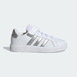 Adidas Turnschuhe Kinder Klettverschluss - Grand Court weiβ/perlmutt