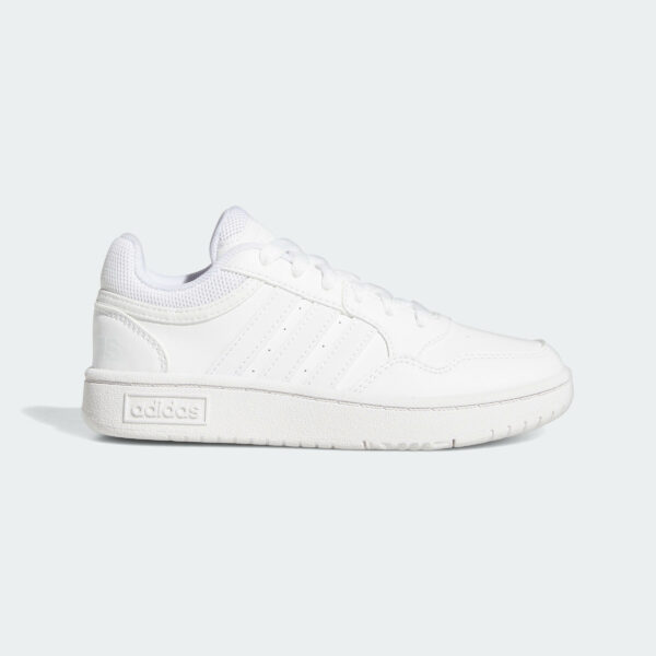 Adidas Turnschuhe Kinder Schnürung - Hoops weiβ