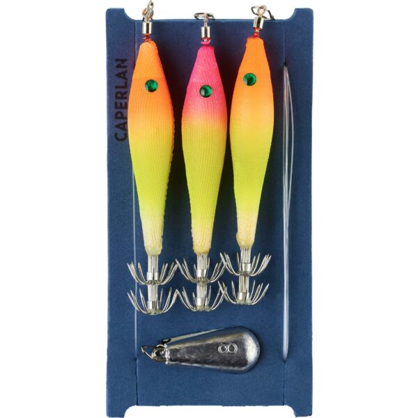 Angelset SW ETU KIT SQ 3 Jigs Angeln von Tintenfischen und Kalmaren