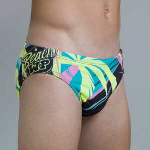 Badehose Slip Herren Wasserball - Beach Florida