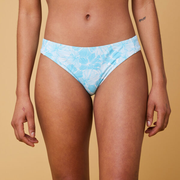 Bikini-Hose Damen hoher Beinausschnitt blau