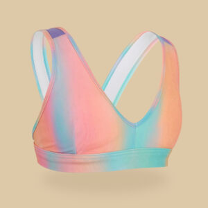 Bikini-Oberteil Mädchen Triangel Surfen - Lily 900 blur/rosa
