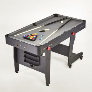 Billardtisch Poolbillard BT 500 US klappbar graues Tuch