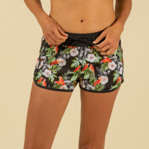 Boardshorts Damen elastischer Taillenbund mit Kordelzug Surfen - Tini Parrot