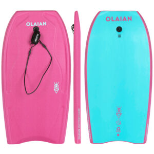 Bodyboard Handgelenk-Leash 100 rosa/blau