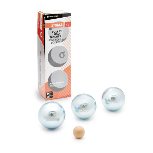 Boulekugeln Sigma - 3 Kugeln halbweich Wettkampf