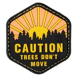Paintball / Airsoft PVC Klettpatch (Caution - Trees don't move)
