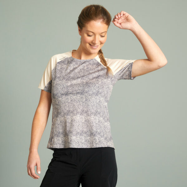 Damen kurzarm Radsport MTB Radtrikot – Expl 100 beige
