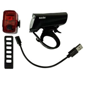 Fahrradbeleuchtung Set Front-/Rücklicht Bluebird LED 35/15 LUX USB