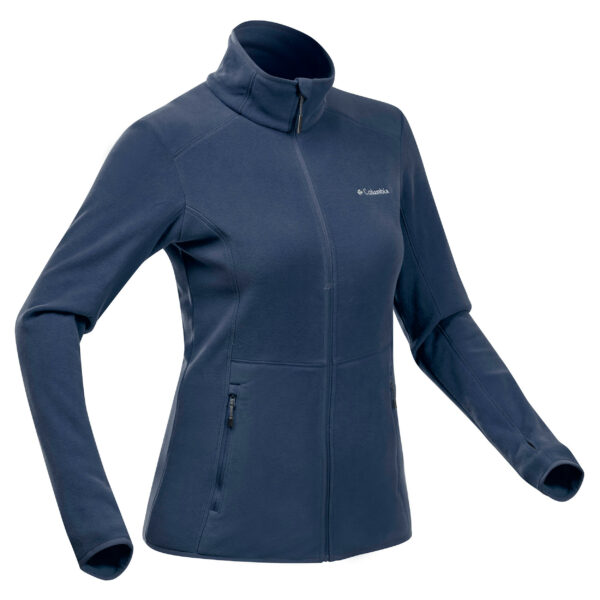 Fleecejacke Bergwandern Damen blau