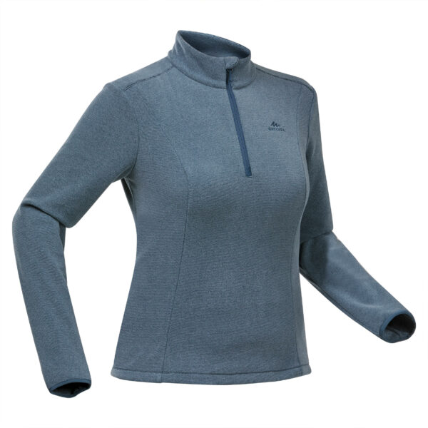 Fleecepullover Damen - MH100 blaugrau