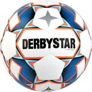 Fussball Trainingsball Grösse 5 - Stratos TT weiss/blau/orange