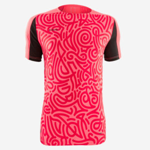 Fussballtrikot Herren kurzarm - Viralto Solo Letters neonrosa