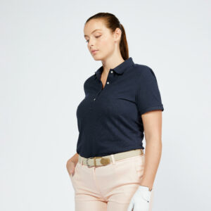 Golf Poloshirt Damen kurzarm - MW500 marineblau