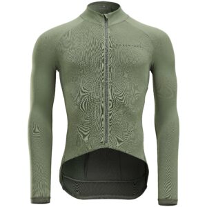 Herren Fahrradtrikot langarm Zwischensaison Rennrad - Racer khaki