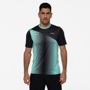 Herren Padel-T-Shirt atmungsaktiv - PTS 500 Maxi Sanchez grün/schwarz