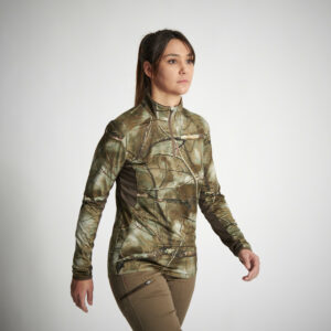 Jagd-Langarmshirt 500 TREEMETIC Damen geräuscharm atmungsaktiv