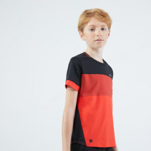 Jungen Tennis T-Shirt - TTS Dry schwarz/rot