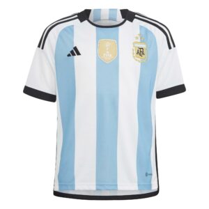Kinder Fußball Trikot - Replica Argentinien 3 Sterne Weltmeister 2022