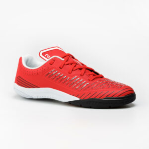 Kinder Hallenschuhe Futsal - Ginka 500 rot/schwarz