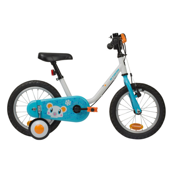 Kinderfahrrad 14 Zoll 100 Arctic grau/blau